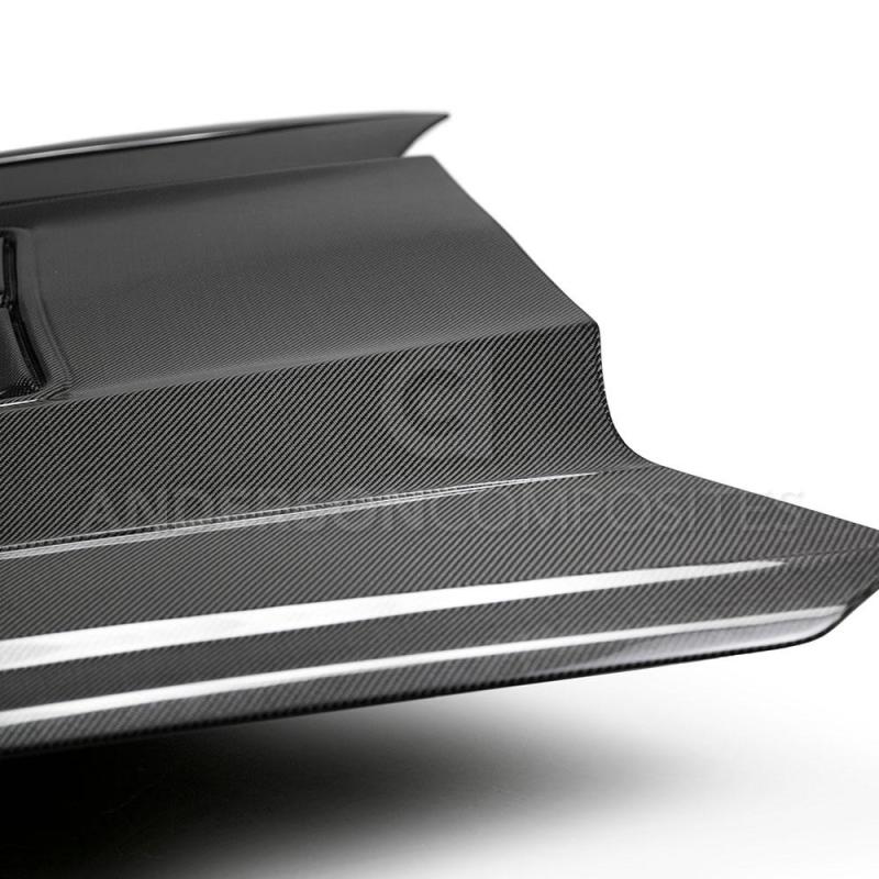 Anderson Composites 16-19 Chevrolet Camaro Double Sided Carbon Fiber Type-T2 Style Hood - DTX Performance