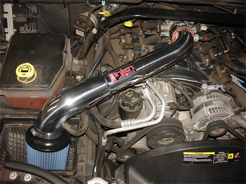 Injen 05-07 Jeep Grand Cherokee WK 4.7L V8 Wrinkle Black Tuned Air Intake w/ MR Tech - DTX Performance