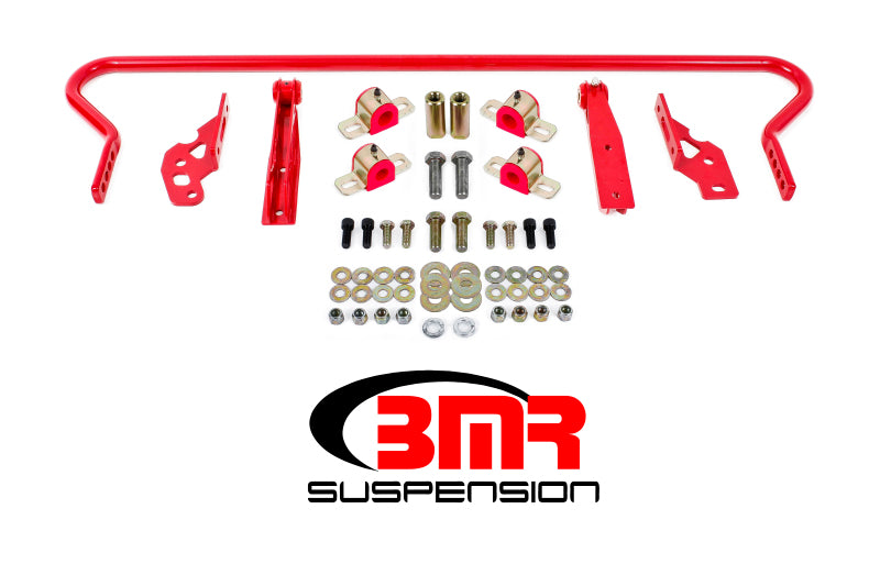 BMR 11-14 S197 Mustang Rear Hollow 25mm Adj. Sway Bar Kit w/ Bushings - Red - DTX Performance