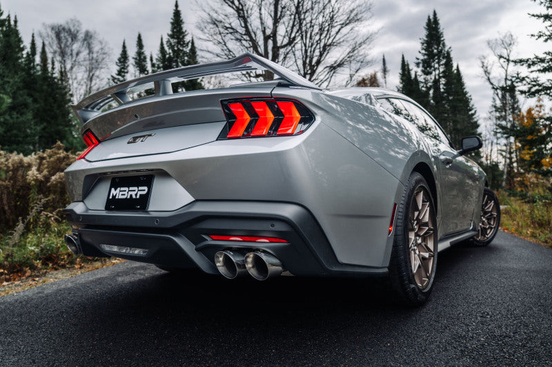 MBRP 2024+ Ford Mustang GT Armor Lite 3in Steet Profile Catback Exhaust  - Stainless Steel Tips - DTX Performance