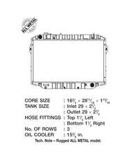 Load image into Gallery viewer, CSF 88-91 Toyota Landcruiser 3 Row All Metal Radiator - DTX Performance