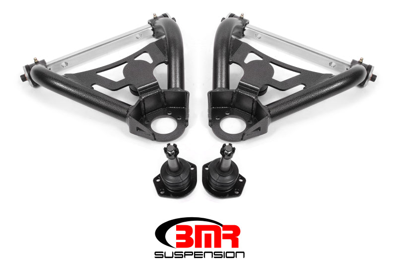 BMR 64-72 A-Body Pro-Touring Upper A-Arms w/ Tall Ball Joint (Delrin) - Black Hammertone - DTX Performance