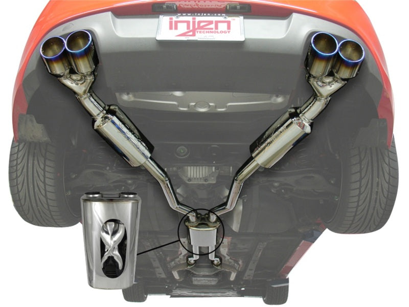 Injen 10-15 Hyundai Genesis Coupe 3.8L V6 SS CB Exhaust w/ Quad Titanium Tips - DTX Performance