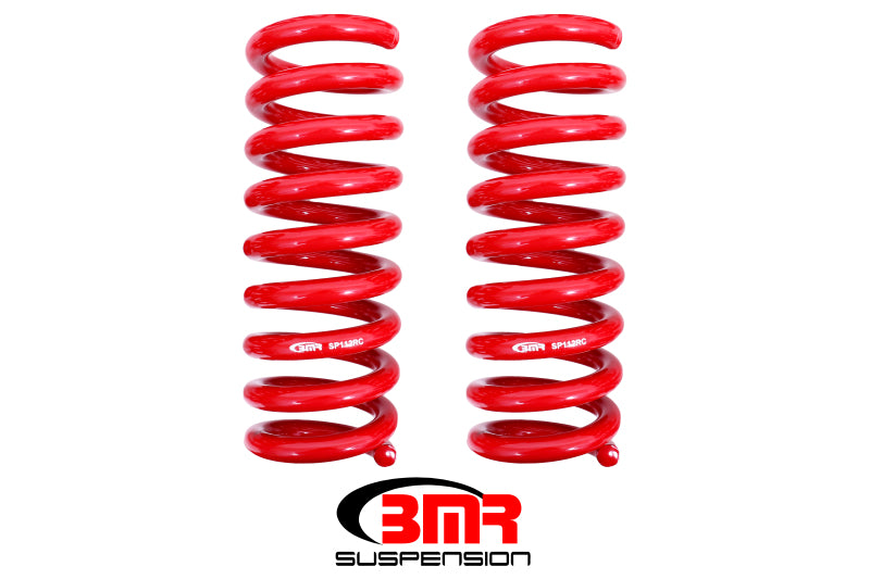 BMR 08-18 Dodge Challenger Rear Lowering Springs 1.25in Drop Performance Version - Red - DTX Performance