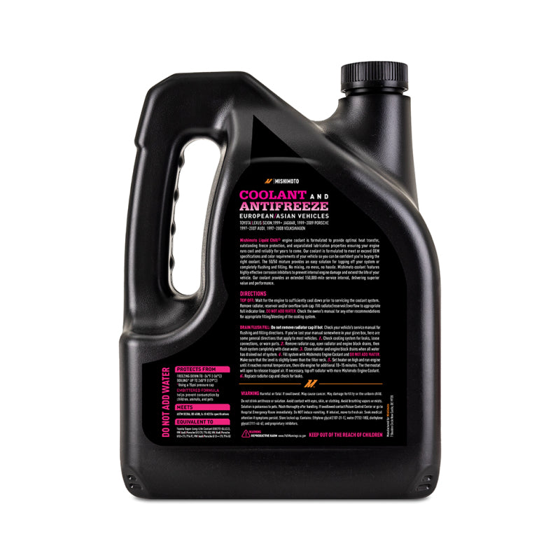 Mishimoto Liquid Chill EG Coolant, European/Asian Vehicles, Pink/Red - DTX Performance