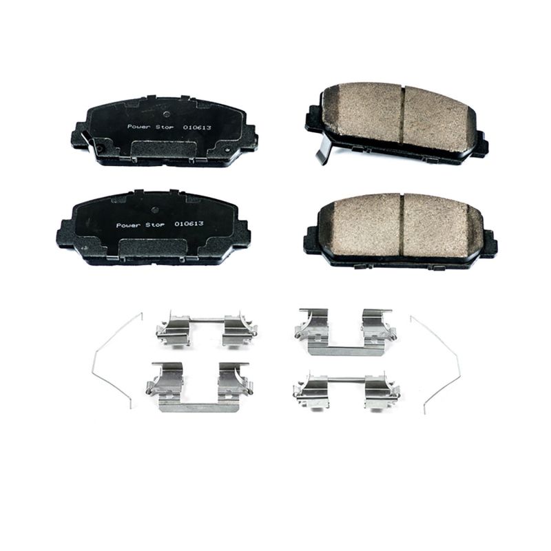 Power Stop 2013 Acura RDX Front Z17 Evolution Ceramic Brake Pads w/Hardware - DTX Performance