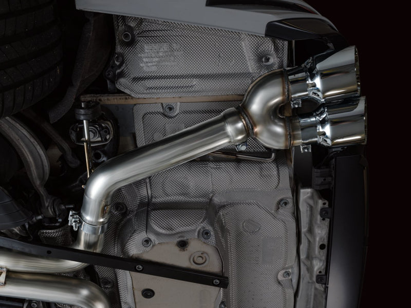 AWE Tuning 19-23 Audi C8 S6/S7 2.9T V6 AWD Track Edition Exhaust - Chrome Silver Tips - DTX Performance