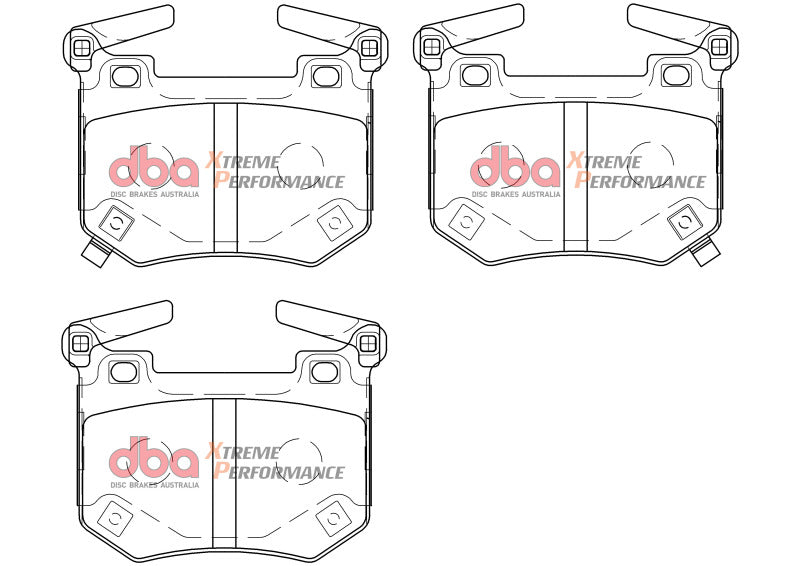 DBA 2018+ Kia Stinger V6 Twin Turbo XP Performance Rear Brake Pads - DTX Performance