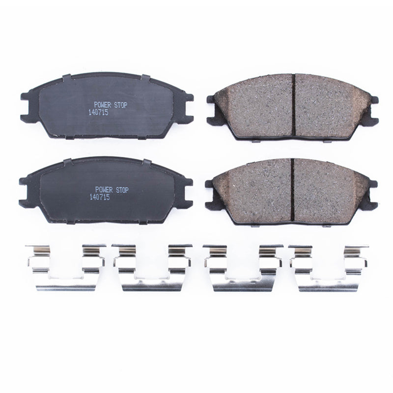 Power Stop 95-05 Hyundai Accent Front Z17 Evolution Ceramic Brake Pads w/Hardware - DTX Performance