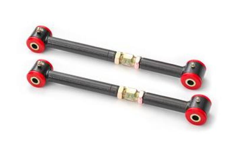 BMR 08-14 Cadillac CTS-V Rear Adjustable Toe Rod w/ Poly Bushings - Black - DTX Performance