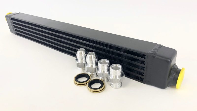 CSF 82-94 BMW 3 Series (E30) High Performance Oil Cooler w/-10AN Male & OEM Fittings - DTX Performance