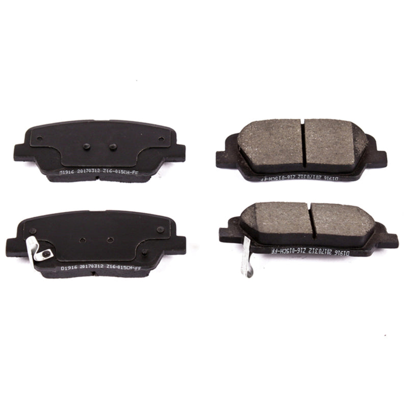 Power Stop 10-18 Hyundai Santa Fe Rear Z16 Evolution Ceramic Brake Pads - DTX Performance