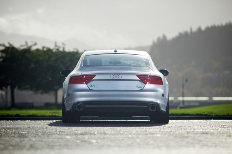 AWE Tuning Audi C7 A7 3.0T Touring Edition Exhaust - Dual Outlet Diamond Black Tips - DTX Performance