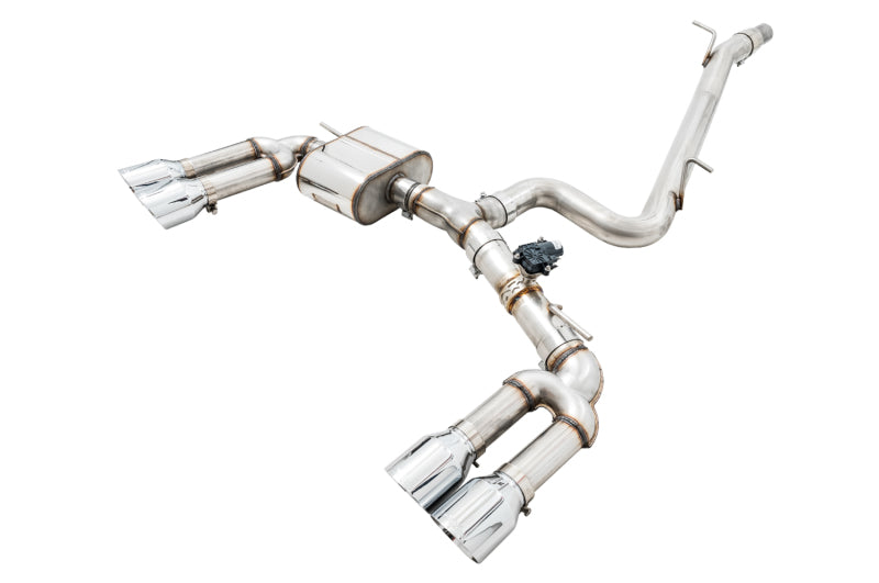 AWE Tuning Audi 8V S3 SwitchPath Exhaust w/Chrome Silver Tips 102mm - DTX Performance