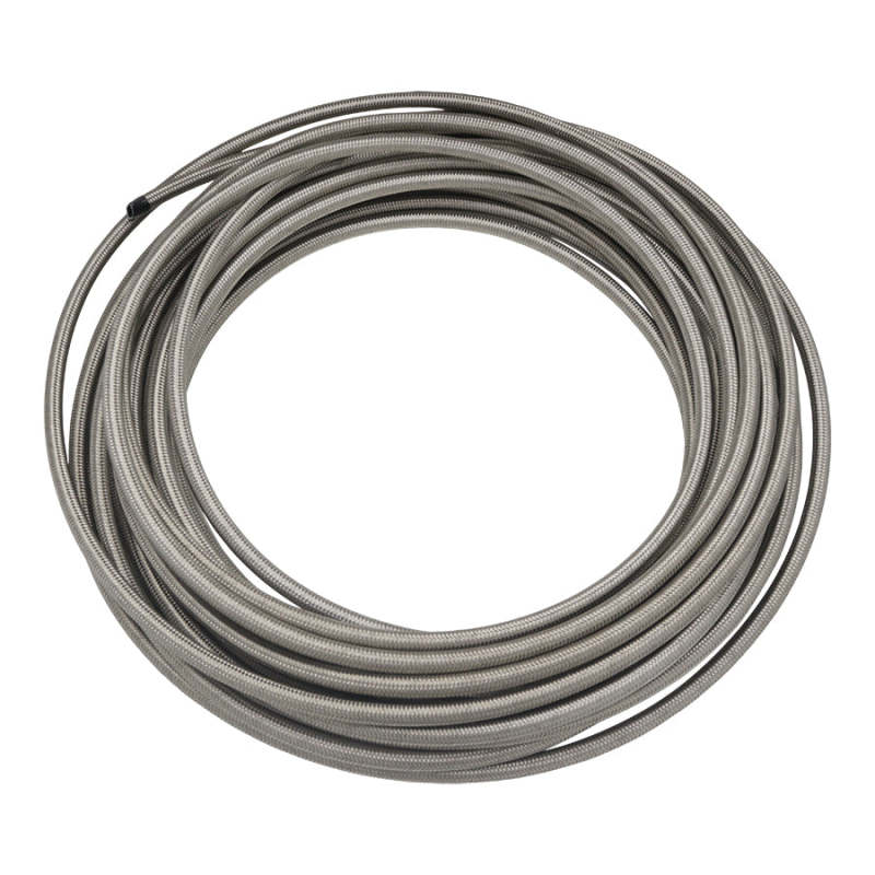 DeatschWerks 8AN Stainless Steel Double Braided CPE Hose - 50ft - DTX Performance