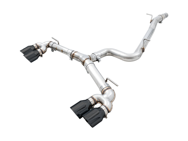 AWE Tuning MK7.5 Golf R Track Edition Exhaust w/Diamond Black Tips 102mm - DTX Performance