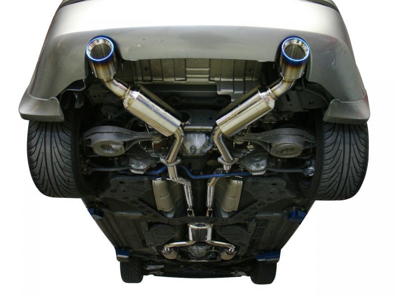 Injen 03-08 350Z Dual 60mm SS Cat-Back Exhaust w/ Built In Resonated X-Pipe - DTX Performance