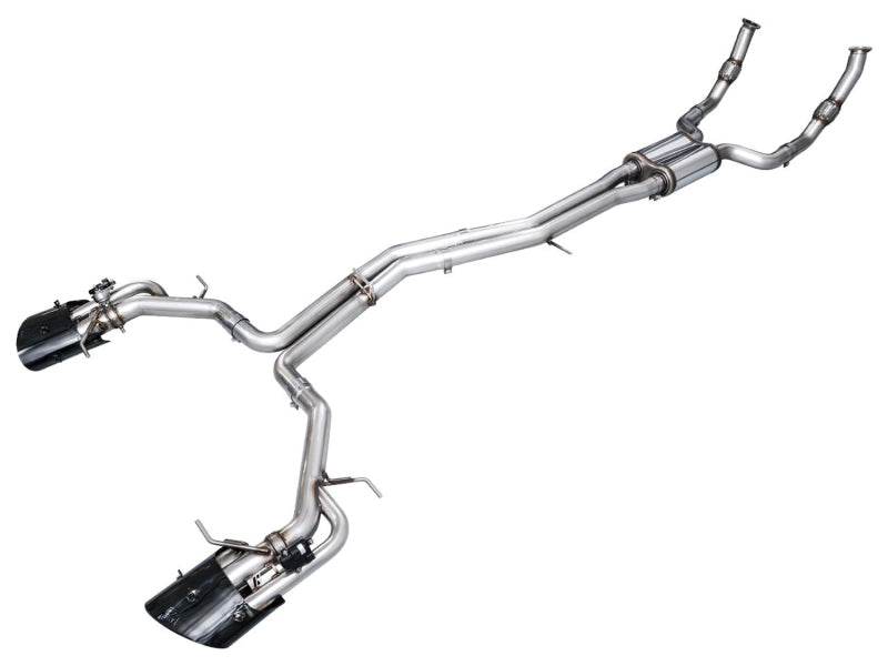 AWE Tuning 21-23 Audi C8 RS6/RS7 SwitchPath Cat-back Exhaust - Diamond Black Tips - DTX Performance