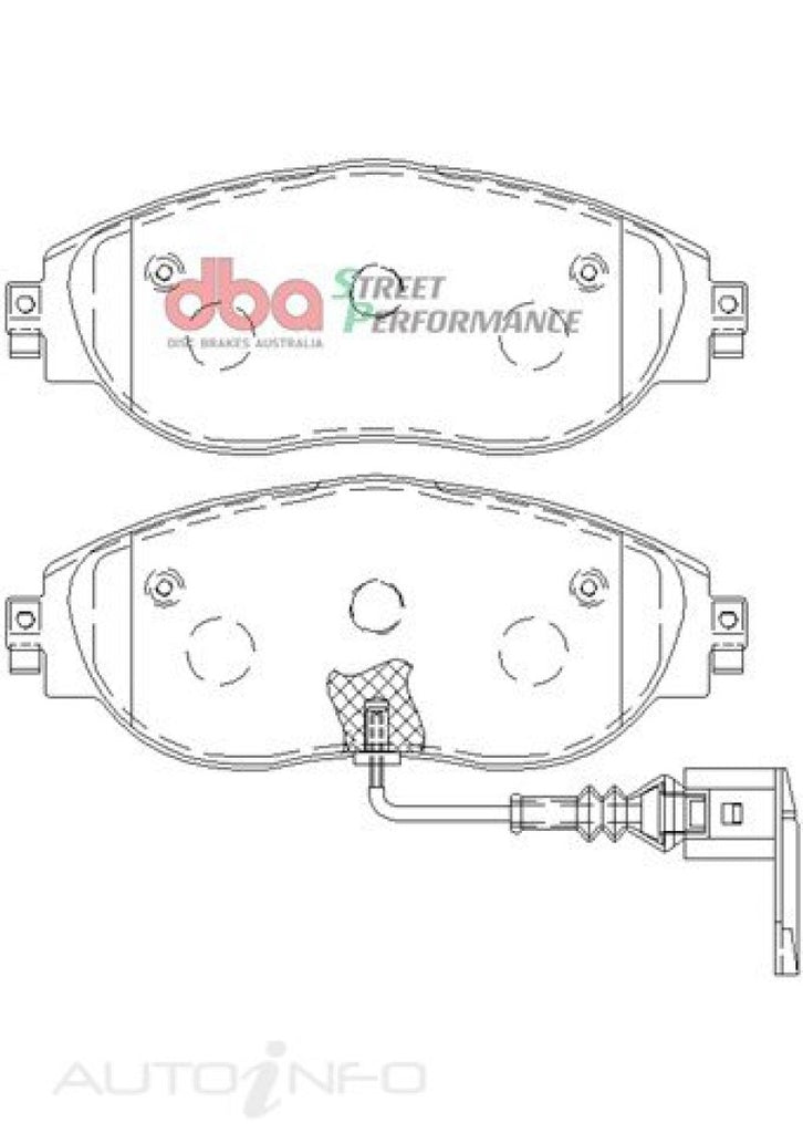 DBA 13-21 Volkswagen Golf R (MK7) SP Performance Front Brake Pads - DTX Performance