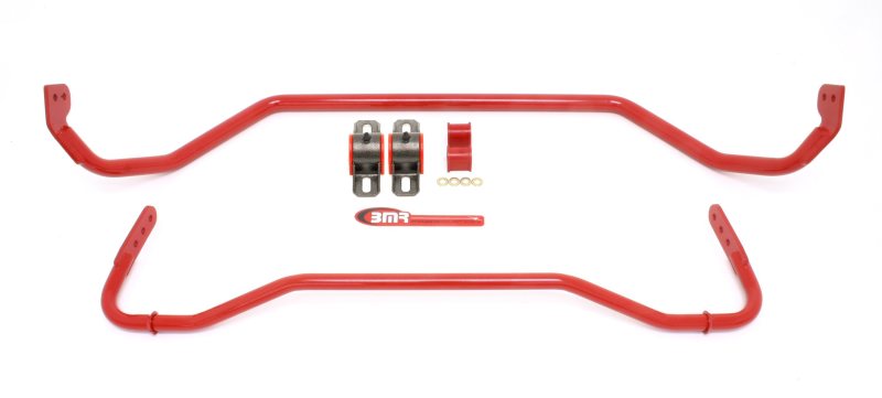 BMR 08-09 Pontiac G8 Front & Rear Sway Bar Kit w/ Bushings - Red - DTX Performance