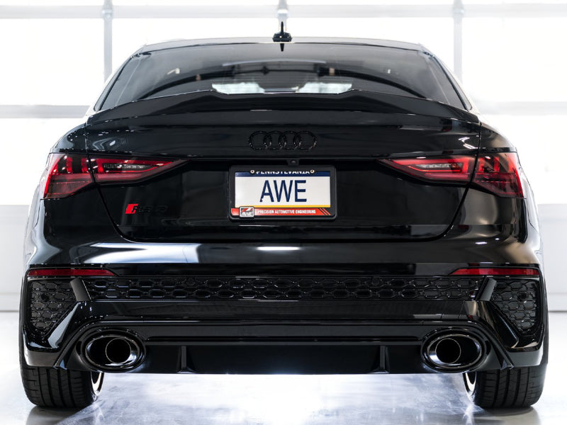 AWE Tuning Audi 22-23 8Y RS3 Cat-Back Track Edition Exhaust System - No Tips - DTX Performance