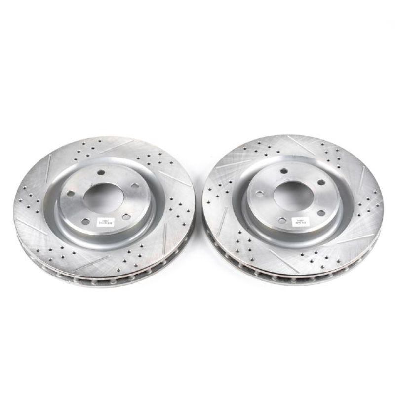 Power Stop 05-07 Cadillac XLR Front Evolution Drilled & Slotted Rotors - Pair - DTX Performance