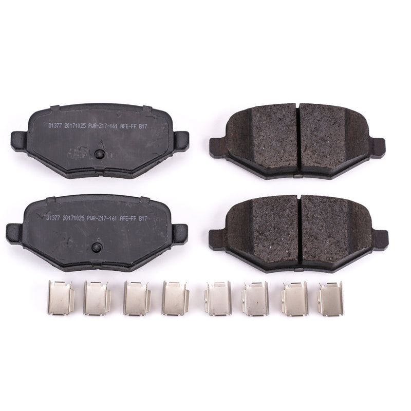 Power Stop 11-13 Ford Edge Rear Z17 Evolution Ceramic Brake Pads w/Hardware - DTX Performance