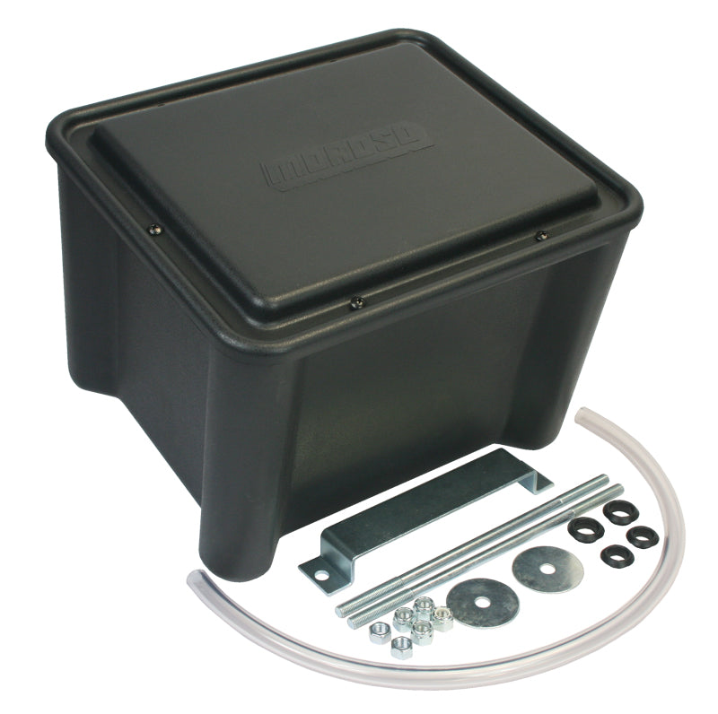 Moroso Sealed Battery Box Black w/Mounting Hardware - Black - DTX Performance