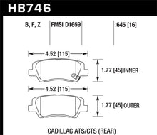 Load image into Gallery viewer, Hawk Cadillac 13-16 ATS / 14-15 CTS Performance Ceramic Rear Brake Pads - DTX Performance