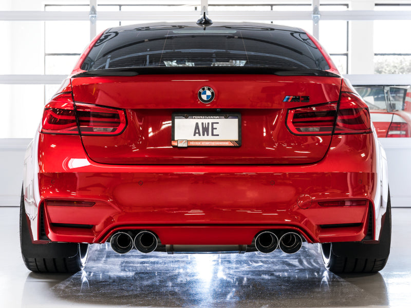 AWE Tuning BMW F8X M3/M4 SwitchPath Catback Exhaust - Diamond Black Tips - DTX Performance