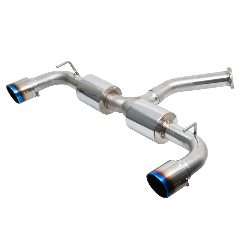 Injen 19-22 Hyundai Veloster N L4 2.0L Turbo Performance SS Axle Back Exhaust System - Burnt Ti Tips - DTX Performance