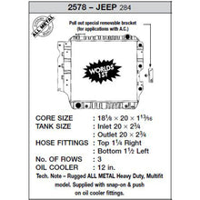 Load image into Gallery viewer, CSF 87-02 Jeep Wrangler 2.5L OEM Plastic Radiator - DTX Performance