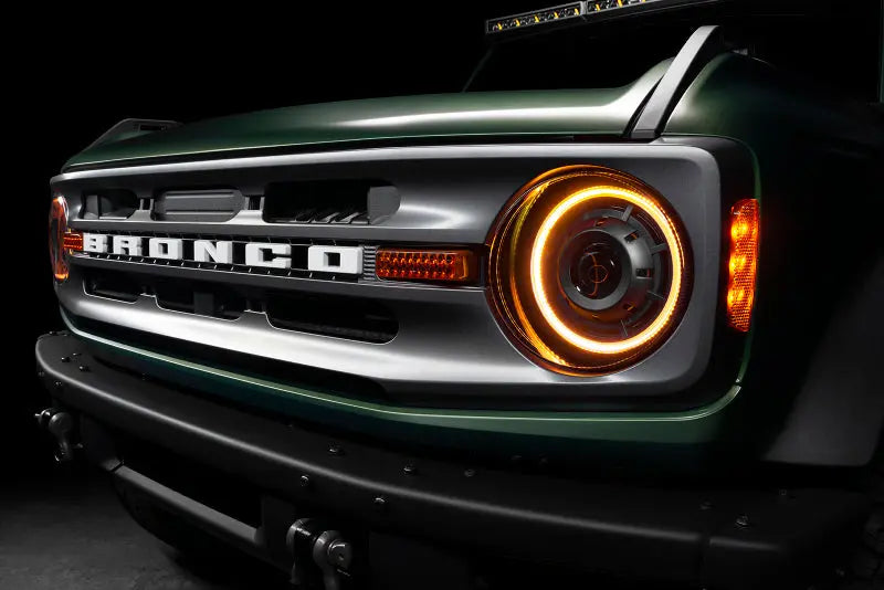 Oracle 2021+ Ford Bronco Oculus  Bi-LED Projector Headlights - Amber/White Switchback - DTX Performance