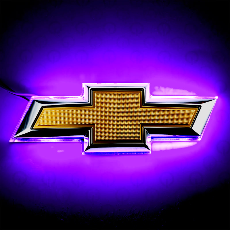 Oracle 14-15 Chevrolet Camaro Illuminated Bowtie - Dual Intensity - UV/Purple - DTX Performance