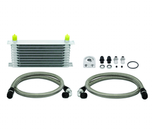 Load image into Gallery viewer, Mishimoto Universal 10 Row Oil Cooler Kit (Metal Braided Lines) - DTX Performance