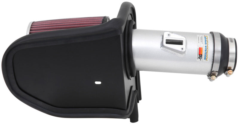 K&N 13-14 Honda Accord 3.5L V6 69 Series Typhoon Air Intake System - Silver Cold Air Intake Kit - DTX Performance