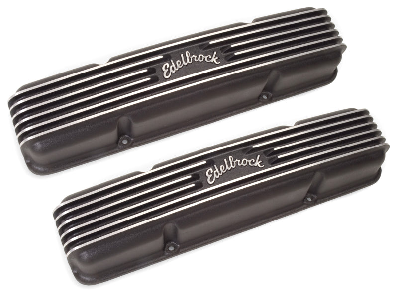 Edelbrock Valve Cover Classic Series Chevrolet 1959-1986 262-400 CI V8 Black - DTX Performance