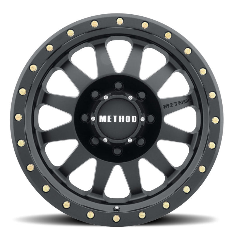 Method MR304 Double Standard 20x10 -18mm Offset 8x6.5 130.81mm CB Matte Black Wheel - DTX Performance