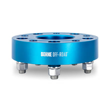 Load image into Gallery viewer, Mishimoto Borne Off-Road Wheel Spacers - 5x127 - 71.6 - 30mm - M14 - Blue - DTX Performance