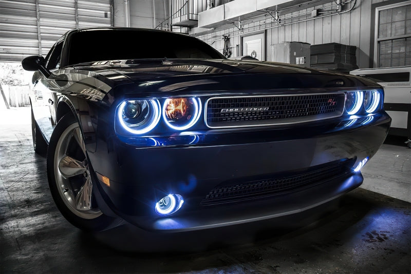 Oracle 08-14 Dodge Challenger Dynamic Surface Mount Headlight/Fog Light Halo Kit COMBO - ColorSHIFT - DTX Performance