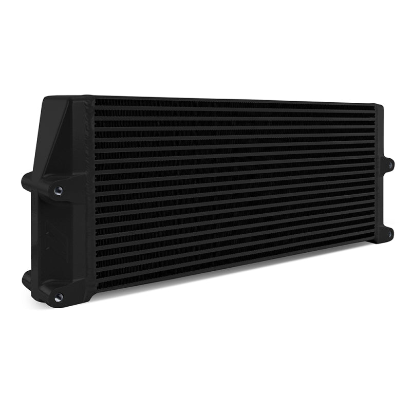 Mishimoto Heavy-Duty Oil Cooler - 17in. Same-Side Outlets - Black - DTX Performance