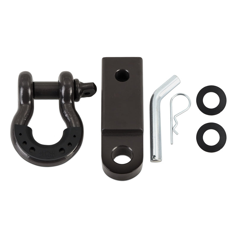 Mishimoto Borne Hitch Receiver & Shackle Set Black - DTX Performance