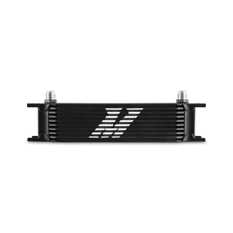 Mishimoto Universal -8AN 10 Row Oil Cooler - Black - DTX Performance