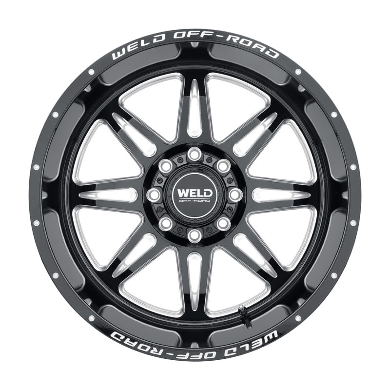 Weld Cheyenne W132 Series 20x10 / 8x170 BP / -18 Offset / 4.75 BS / 125.1 Bore - Gloss Black MIL - DTX Performance