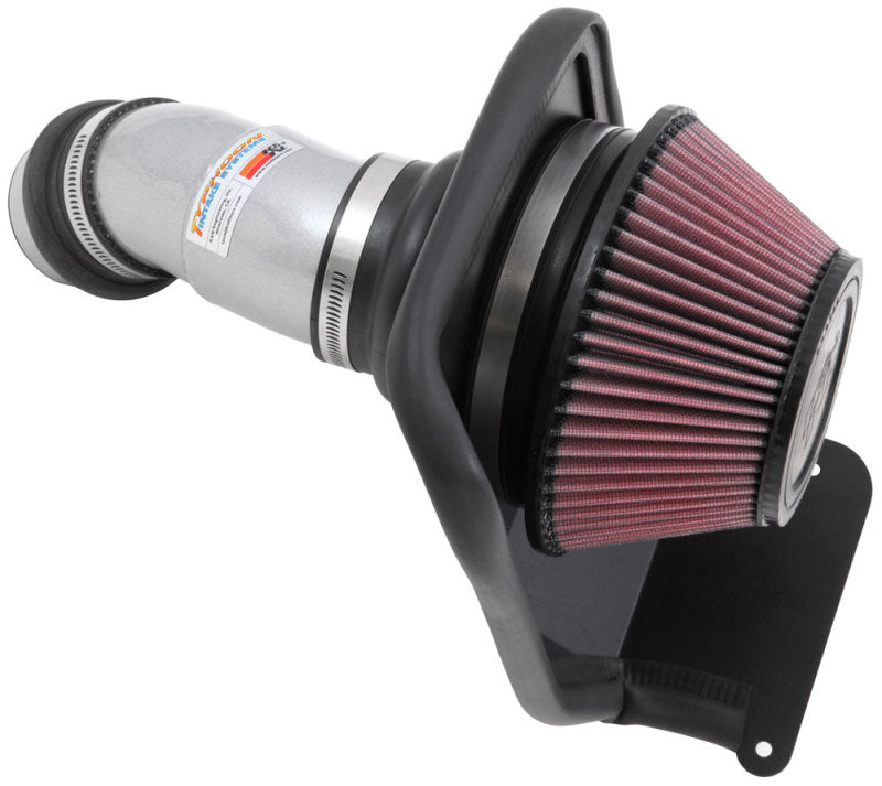 K&N 14-16 Kia Soul L4 2.0L Typhoon Cold Air Intake Aluminum Silver - DTX Performance