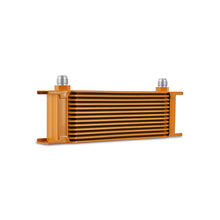 Load image into Gallery viewer, Mishimoto Universal 13-Row Oil Cooler Gold - DTX Performance