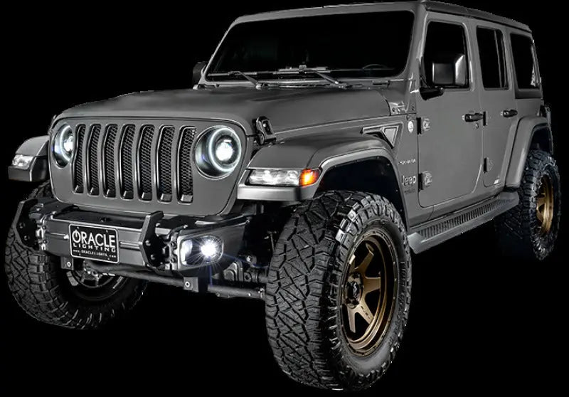 Oracle Jeep Wrangler JL/Gladiator JT Sport High Performance W LED Fog Lights - Blue - DTX Performance