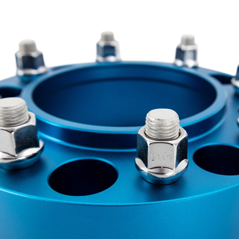 Mishimoto Borne Off-Road Wheel Spacers - 5x127 - 71.6 - 30mm - M14 - Blue - DTX Performance