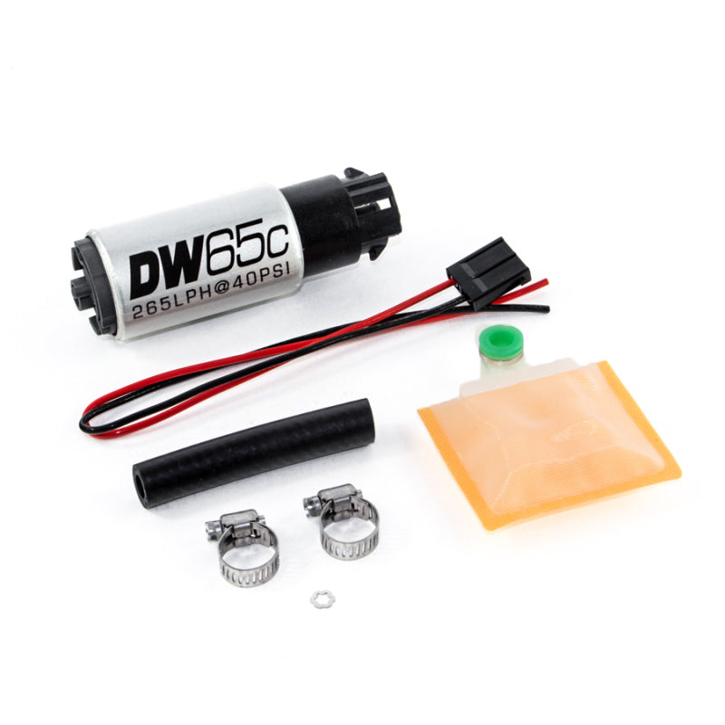 DeatschWerks 265 LPH Compact In-Tank Fuel Pump w/ Clips & Universal Install Kit - DTX Performance