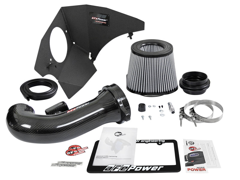 aFe 19-21 GM Trucks 5.3L/6.2L Track Series Carbon Fiber Cold Air Intake System W/ Pro Dry S Filters - DTX Performance